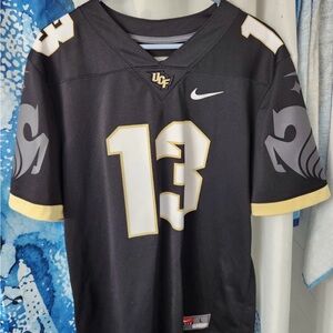 Gabe Davis Nike Black UCF Jersey with Gold Accents Size large